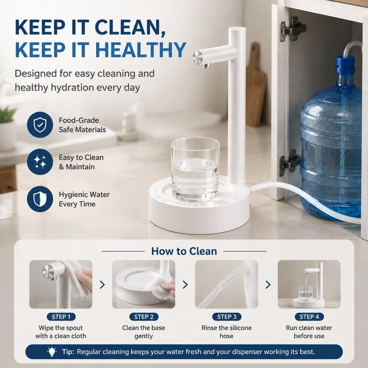 Desktop intelligent water pump
