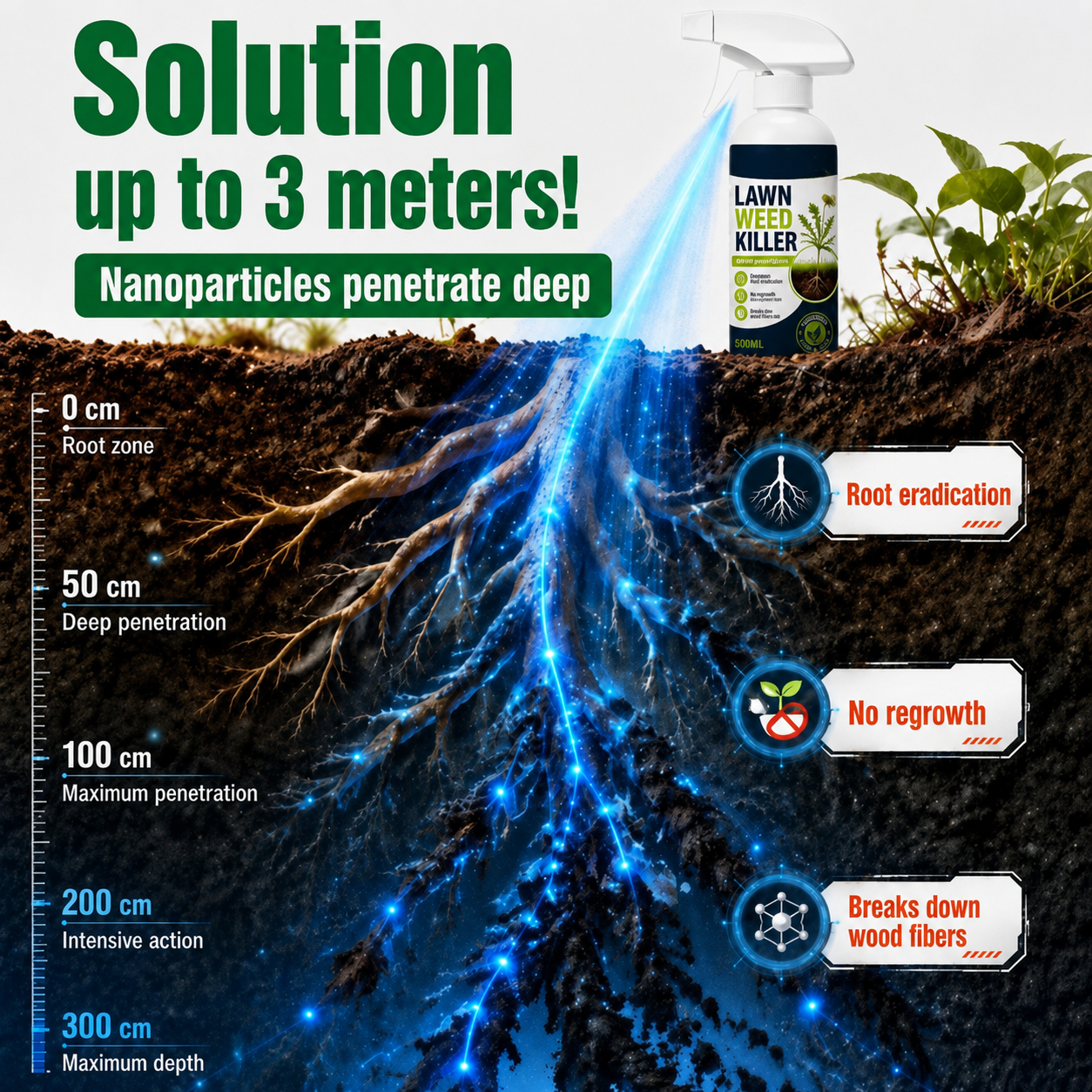 🏆Surprise Price: Only $14.99!!!⚡ [Easy and stress-free weeding in the garden] Herbicide for domestic use