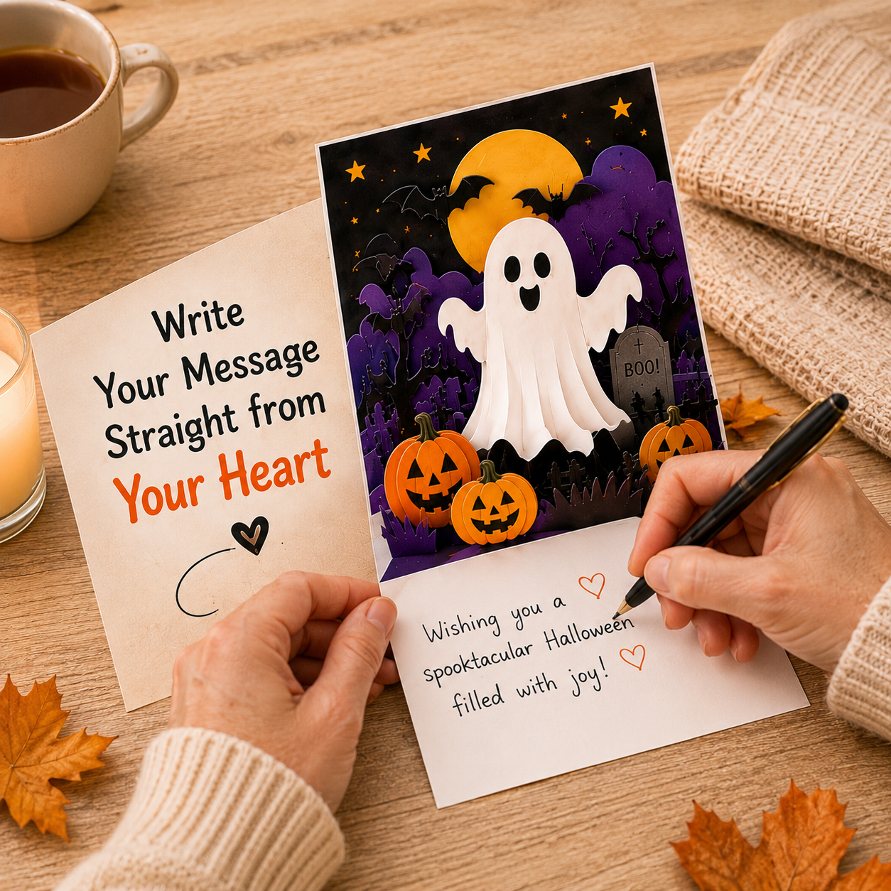 👻 Halloween 3D Pop-Up Greeting Card – A Spooky Surprise for Someone Special 🎃