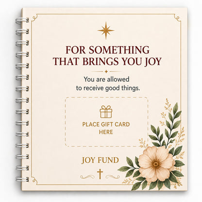 ✝️ FAITH GIFT CARD BOOK 📖 14 Themed Pages, Hardcover & Durability Line