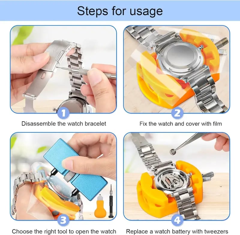 🔥Limited-time discount of 49%🔥Watch repair and maintenance tool kit⌚️