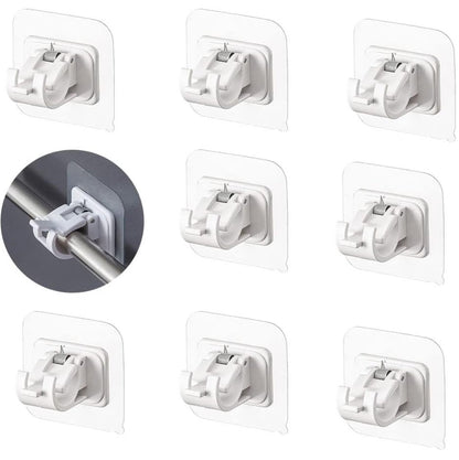 🔥LAST DAY 50% OFF-A set of 10 PCS Curtain Rod Brackets with Clips