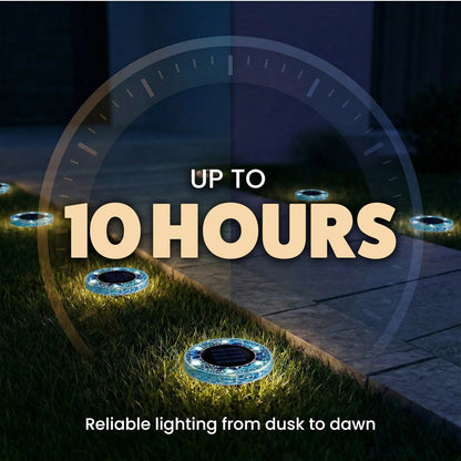 ✨ EDITORS' PICK: 50% OFF丨🌙 Solar Mosaic Disk Garden Lights