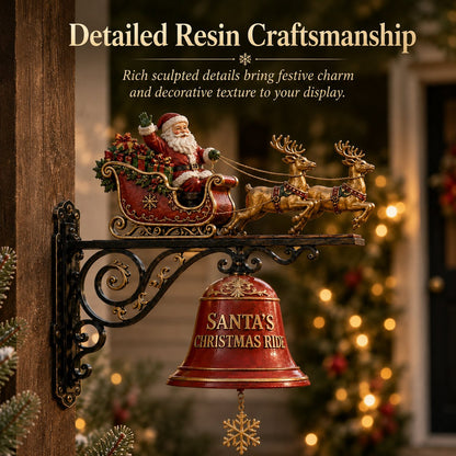 ✨🎅Santa Claus Sleigh with Reindeer & Decorative Christmas Bell