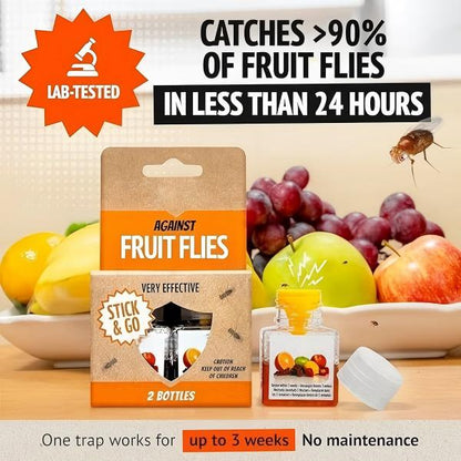 🔥LAST DAY 50% OFF - Ultra-Strong Fruit Fly Trap - User Friendly (Up to 3 Weeks per Bottle)