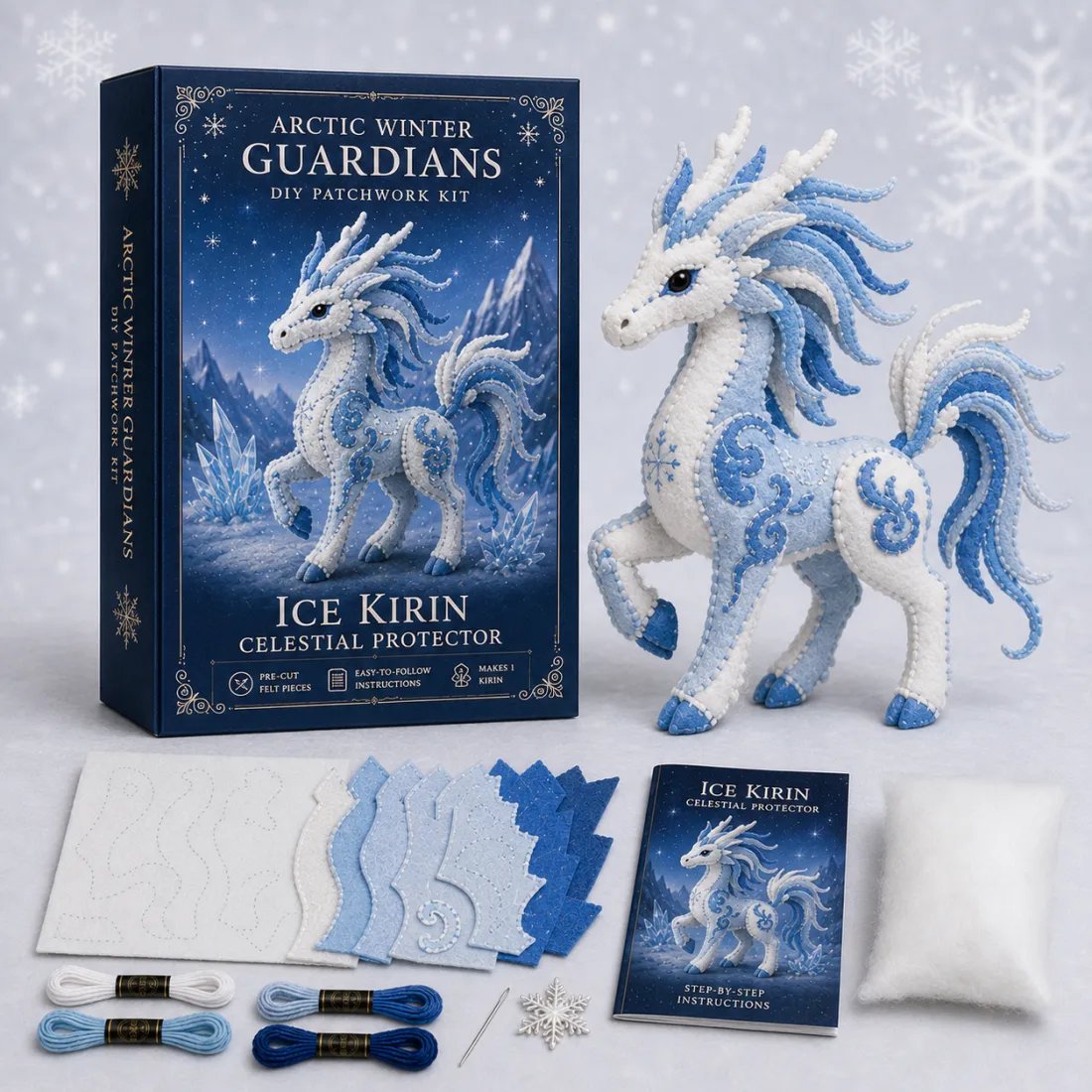 🏆Buy 2 Get 10%off &Free shipping🧵💙Arctic Winter Guardians DIY Patchwork Kit❄️