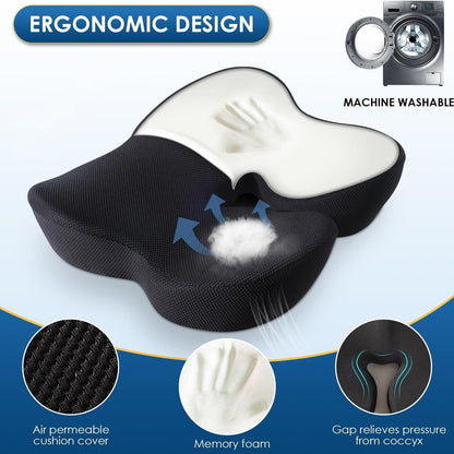 🎁Ergonomic Memory Foam Seat Cushion