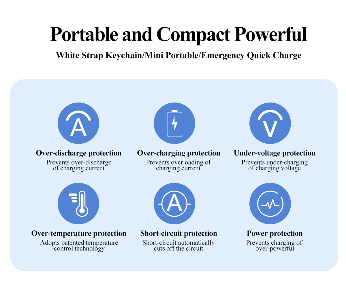 🔋Mini Keychain Power Bank - Your Portable Charging Solution