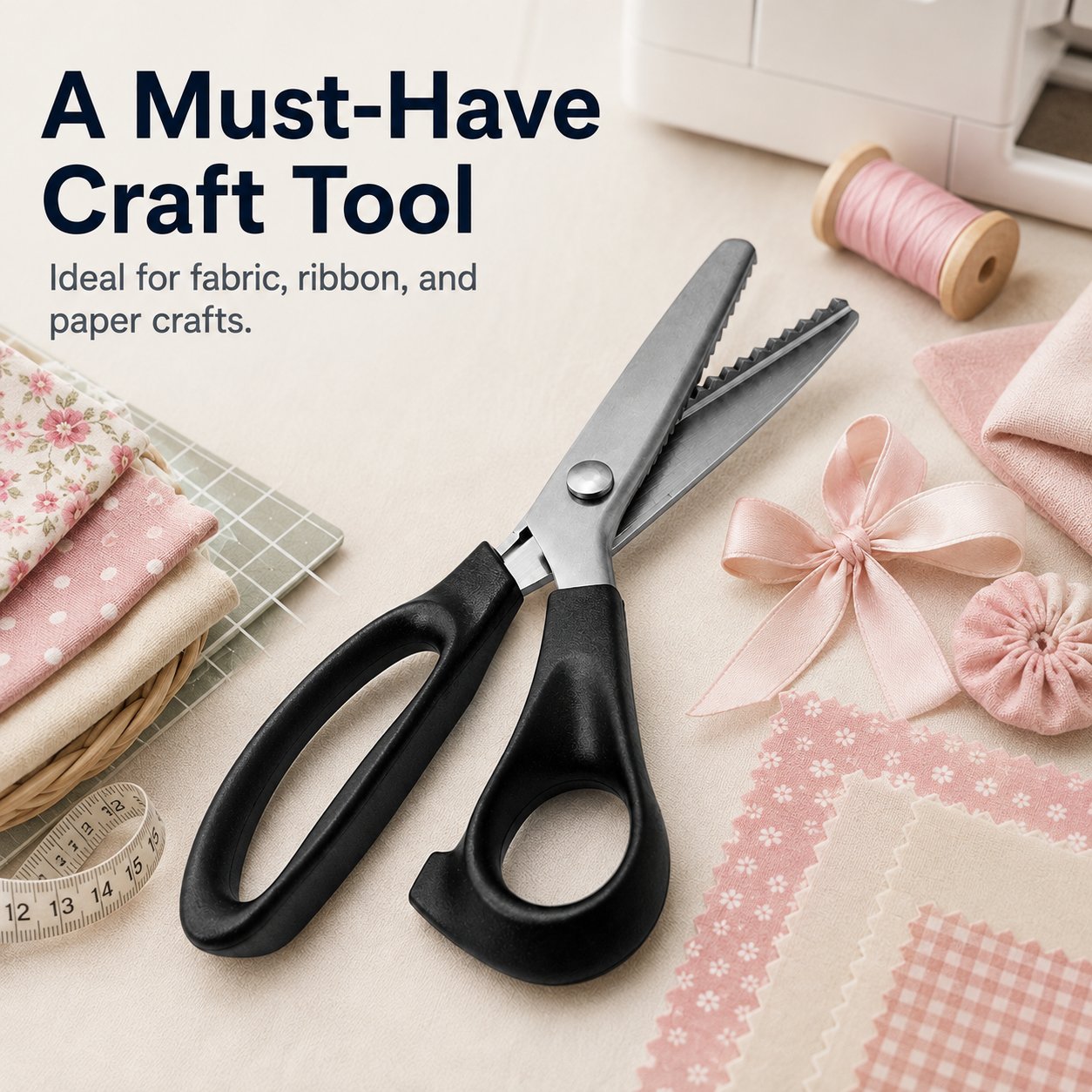 ✂️ Limited-Time 50% OFF – 5mm Zigzag Pinking Shears for Fabric & Crafts