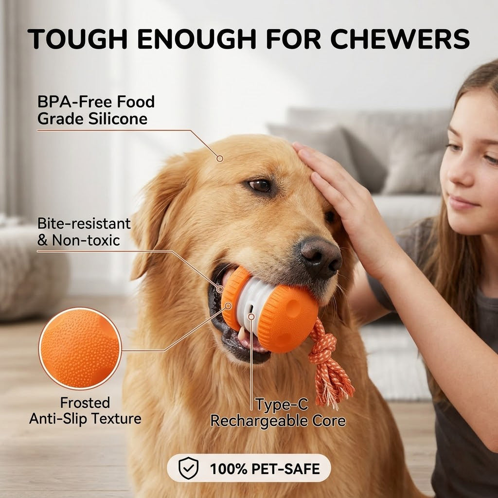 🐾Pet Bounce Ball – Interactive Fun Toy for Dogs & Cats 🐶