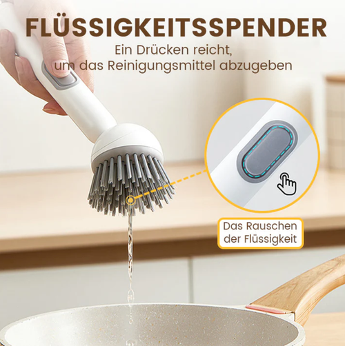 ✨ Spin Cleaning Brush with Soap Dispenser – Effortless Deep Cleaning!