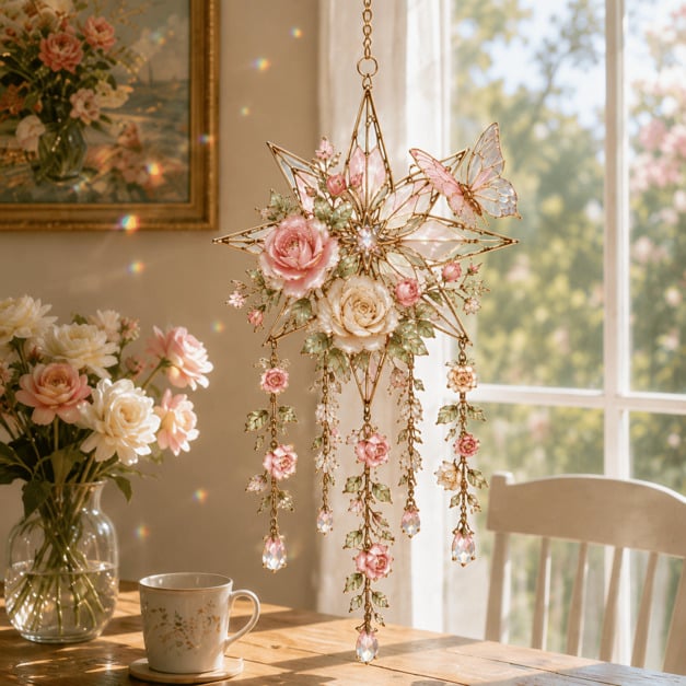 🔥Last Day 50% OFF - 🌸Crystal Garden Suncatcher