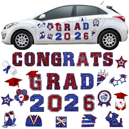 🎓 2026 Grad Car Magnets 🧲 – 30-Piece Set for Celebration Decor (Cars, Fridges & More) 🎁Buy 2 Free Shipping