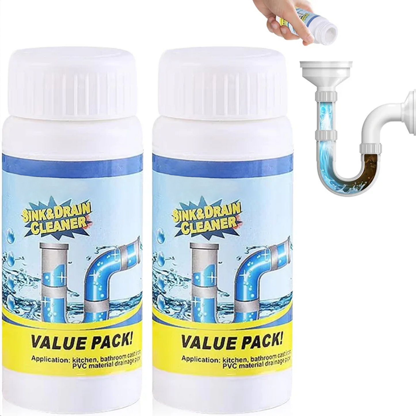 ✨LAST DAY 50% off✨✨ Powerful Sink Drain Cleaner - All-Purpose Pipe Dredging Powder for Home