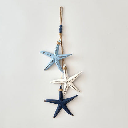 Mediterranean Decorative Starfish & Fish Hanging Ornaments for Home, Cafe & Restaurant - Ocean Style Crafts