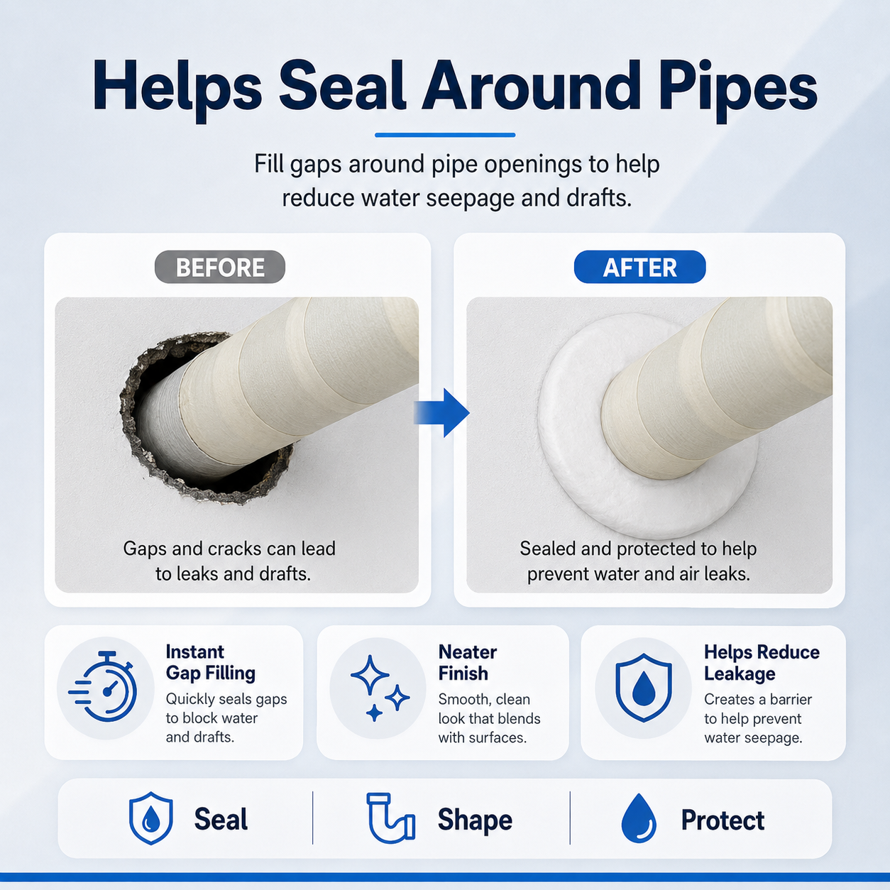 New-Multi-Purpose Wall & Pipe Sealing Clay