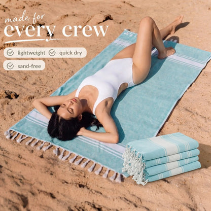 🌊 XL Beach Towel 39"x71" – Quick-Dry, Sand-Free, Breathable 🏖️Travel & Pool Ready ☀️