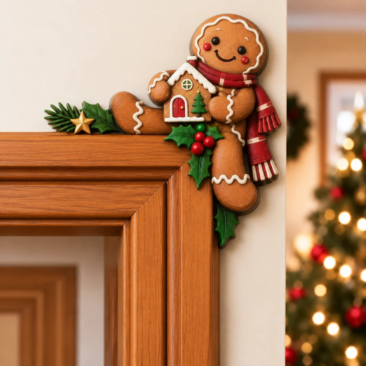 🎅 49% OFF | Christmas Door Frame Corner Decor – A Fun Holiday Surprise 🎄