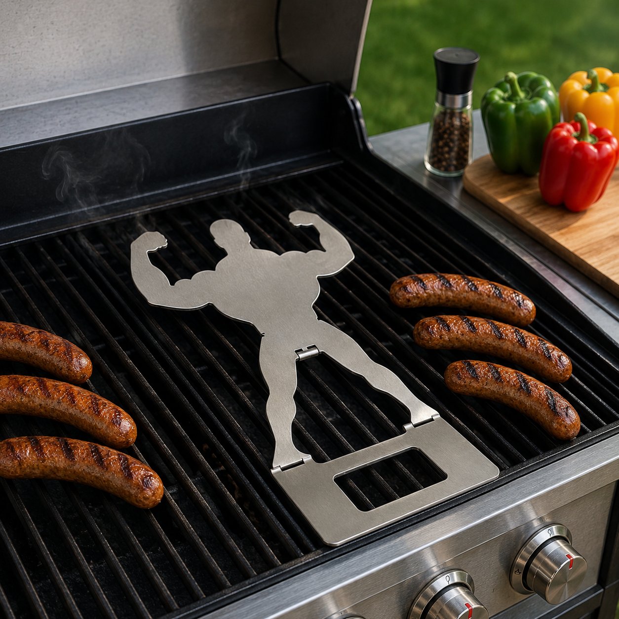 🔥 The Grill King – The Funniest Way to Serve Perfectly Grilled Sausages