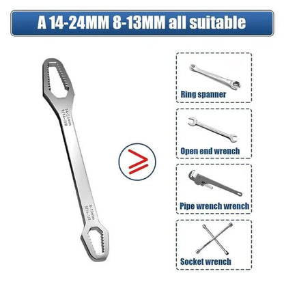 🔧Double-Ended Torx Wrench, Universal Automotive Torx Wrench 8-22mm Self-Tightening🔧