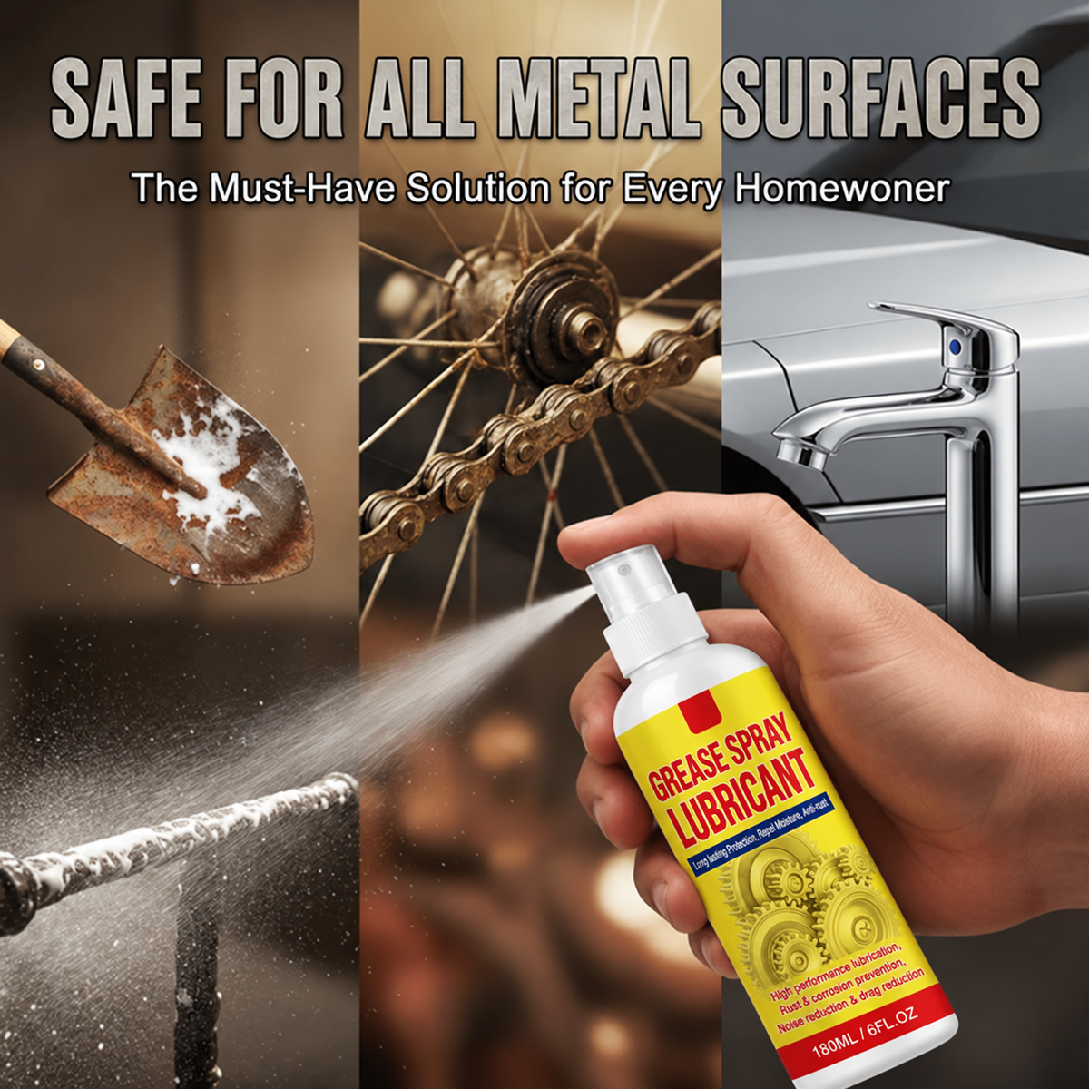 Anti-Rust Lubricant Spray & Rust Remover⏳