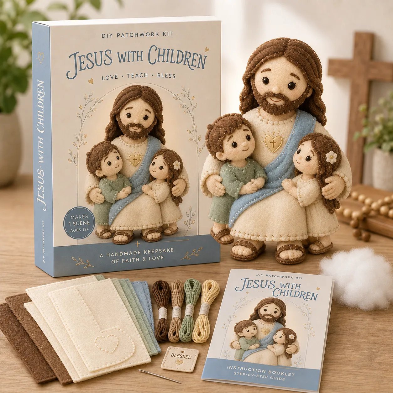 🔥LAST DAY 50% OFF - ✝️ Faith & Blessings DIY Patchwork Kit