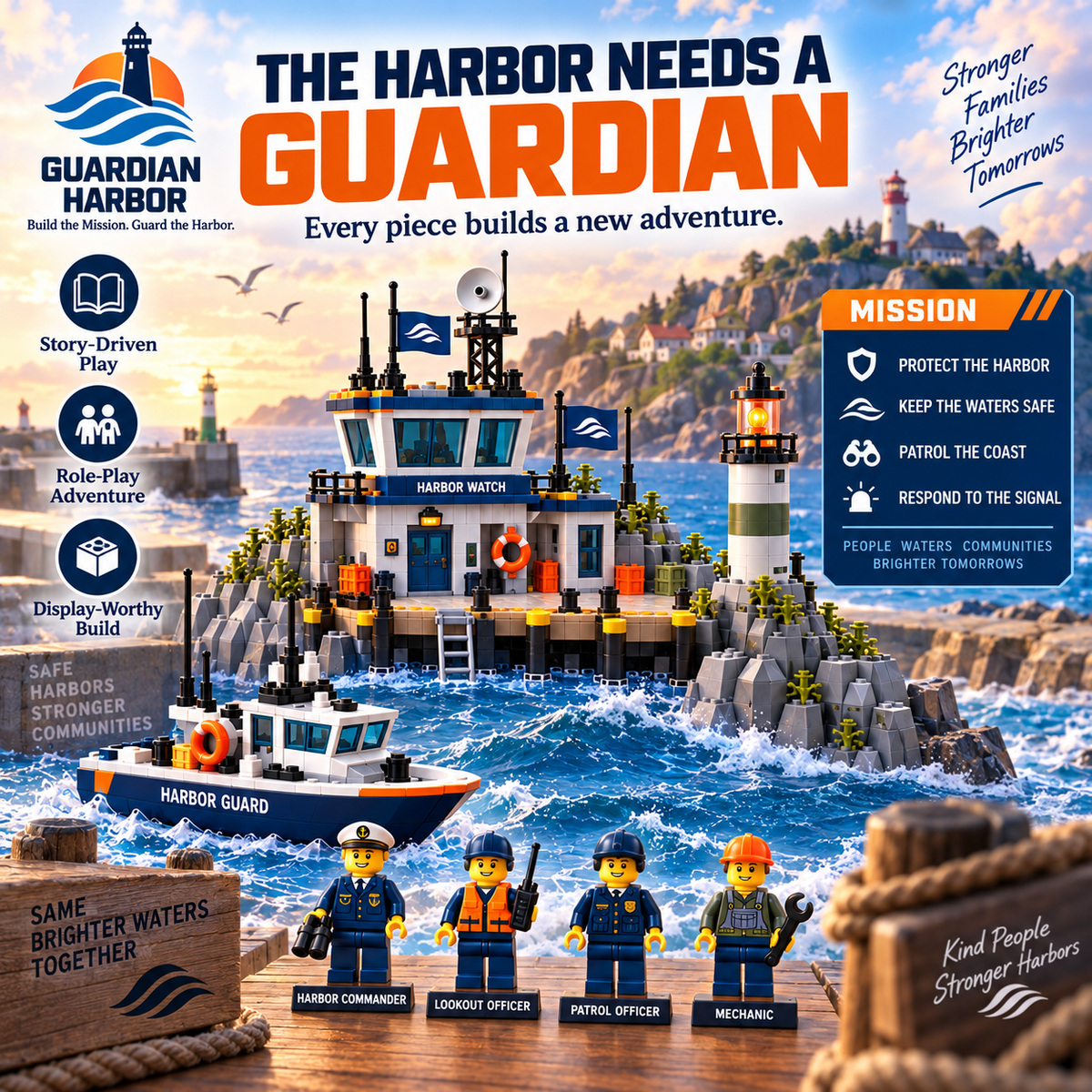 🔥Last Day 50% OFF-⚓ Guardian Harbor Building Block Set