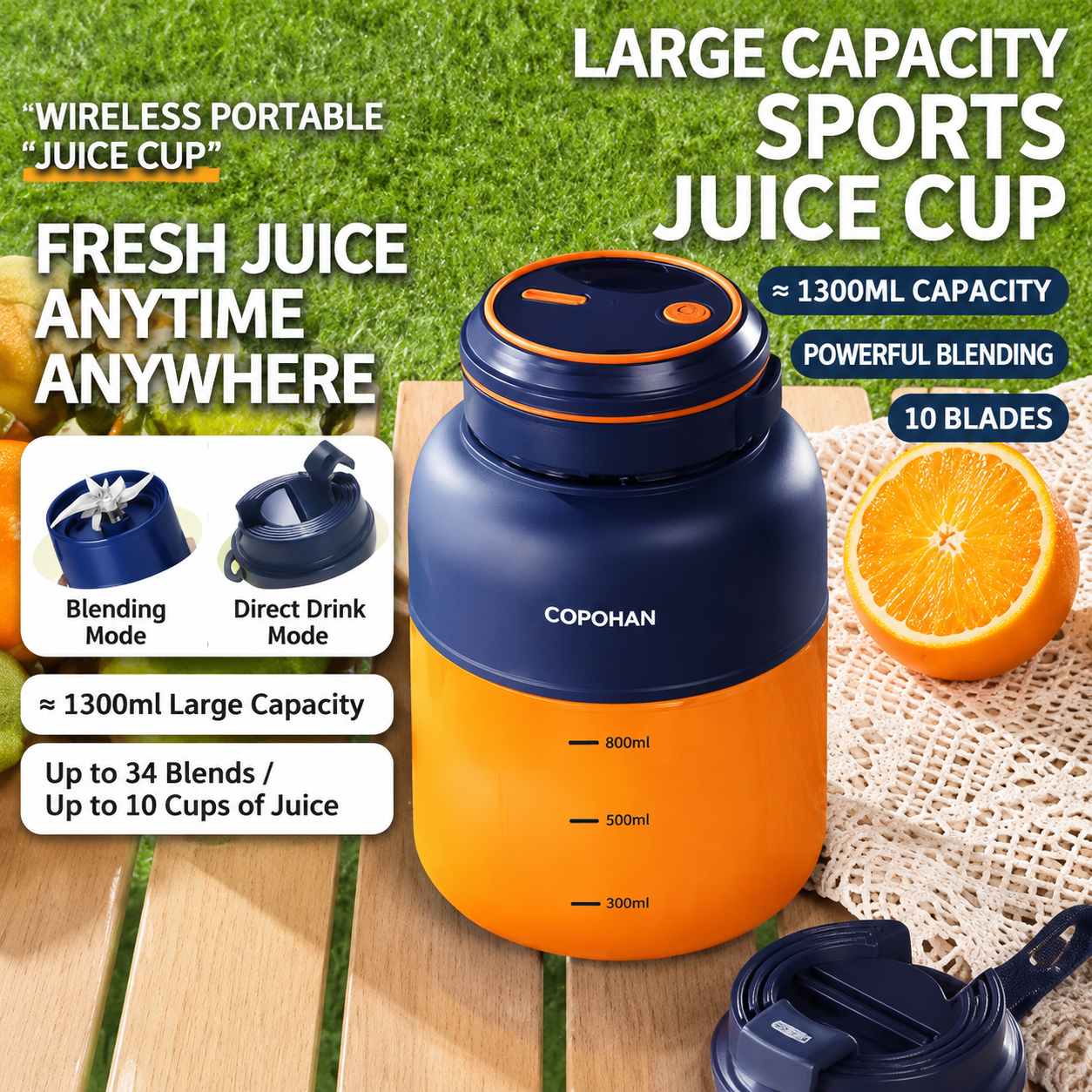 🔥Last Day 70% OFF 🔥 Portable Wireless Juicer Cup