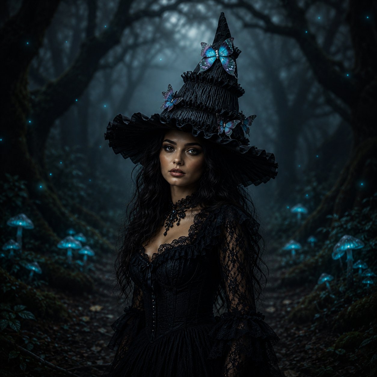 🦋 🧙Mystical Butterfly Witch Hat – 🖤Enchant Your Halloween Look(📦Buy 2 Free Shipping)