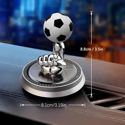 ⚽🚗Solar Rotating Football Car Air Freshener & Aromatherapy Diffuser