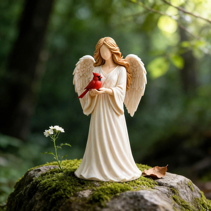 🔥Mother's Day Gift-Red Cardinal Bird Angel Figurine