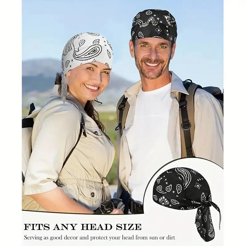 🧢 Men's Cooling Headscarf Cap | Versatile Outdoor Headwear 🏍️🚵 All-Action Comfort for Every Adventure