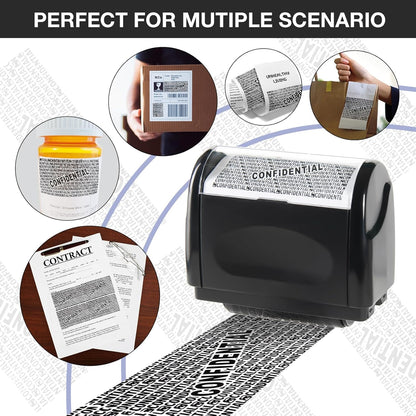 🔥🔥SALE 49% OFF!!-Privacy Protection Security Roller Stamp — Address & Billing Info Blocker, Home & Office Mailing Essentials 100m Long-Lasting Roll