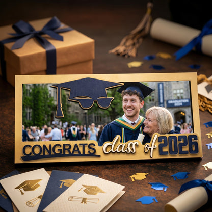 🎓Class of 2026 Graduation Wooden Money Holder for Cash & Gift Cards 🎁