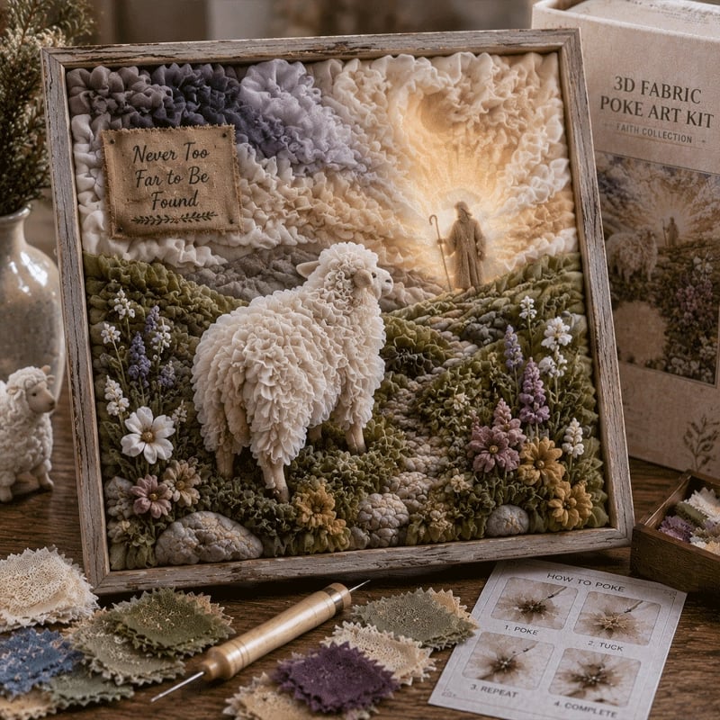 ✝️ 3D Christian Fabric Poke Art Kit