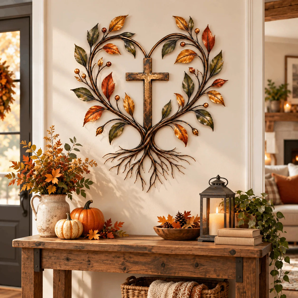 ✝️ Tree of Life Cross Wall Decor | Faith-Inspired Christian Home Decoration