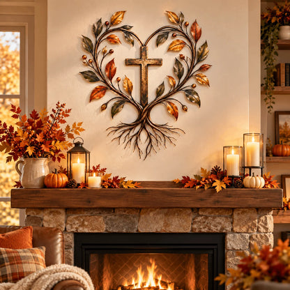 ✝️ Tree of Life Cross Wall Decor | Faith-Inspired Christian Home Decoration
