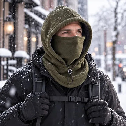 ❄️ 50% OFF!Fleece Double Layer Integrated Hat