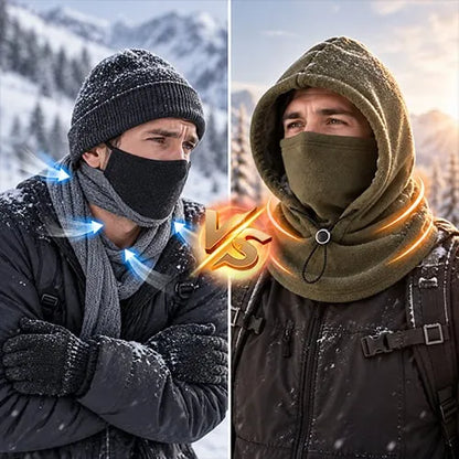 ❄️ 50% OFF!Fleece Double Layer Integrated Hat