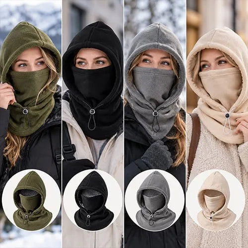 ❄️ 50% OFF!Fleece Double Layer Integrated Hat