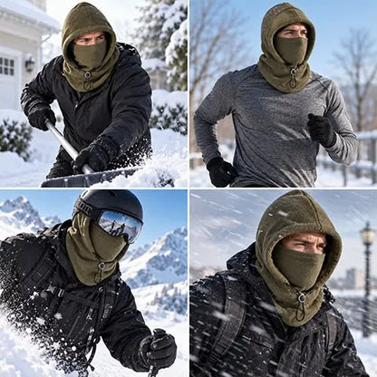 ❄️ 50% OFF!Fleece Double Layer Integrated Hat