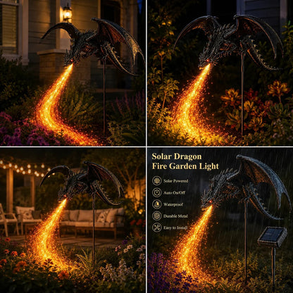 🔥🐲Solar Dragon Fire Garden Light