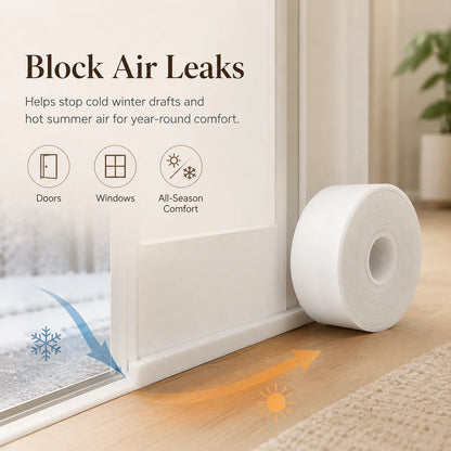 ❄️ 50% OFF!16.4Ft Door Weather Stripping | Adhesive Draft Stopper Seal Strip for Doors, Windows & Shower Doors