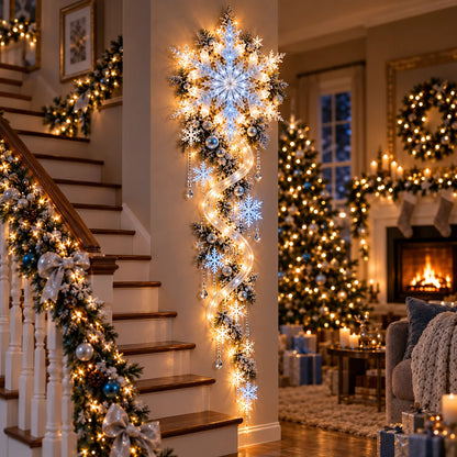 🔥Last Day 49% OFF🔥❄️ Giant Snowflake Blizzard Trail™- Let the Snowstorm Glow Indoors🚚