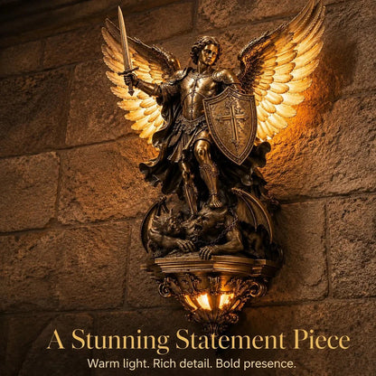 🔥 Last Day 49% OFF🕊️St. Michael Guardian Angel Wall Light✨