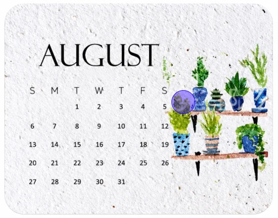 🌱Eco-Friendly Plantable “Timeless” Seed Calendar 2027🍀