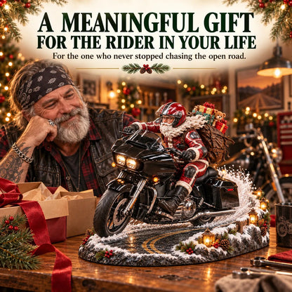 🔥HOT SALE 49% OFF🏍️🎅 Santa’s Ride Home – Christmas Motorcycle Keepsake Collection💨