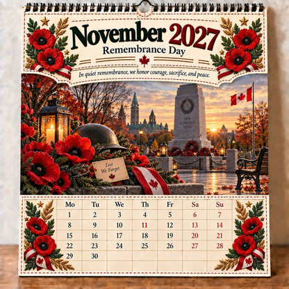 🔥LAST DAY 50% OFF - 🇨🇦🍁 2027 Canada 160th Anniversary Wall Calendar 🍁🇨🇦