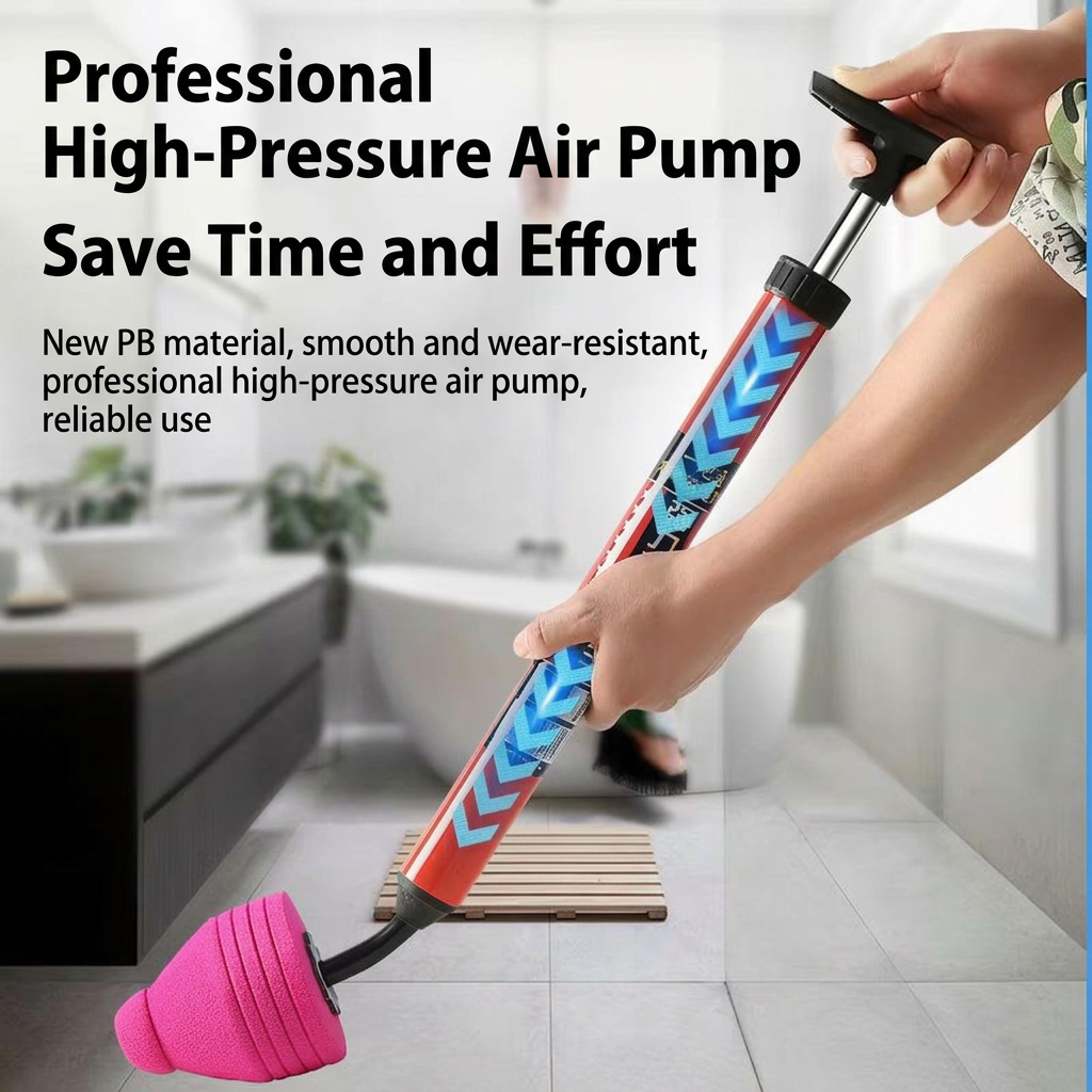 High Pressure Toilet Plunger For Unclogging Toilet Bathroom-Save Money on Expensive Plumbing Repairs