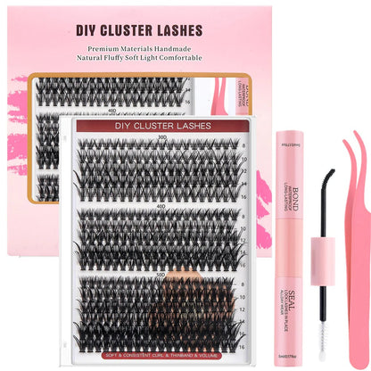 Black Mink DIY Eyelash Extension and Under Bottom Eyelashes Professional Makeup